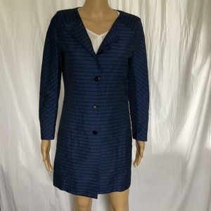 RODIKA ZANIAN Womens Size 36 EU / S Jacket  Dark blue black stripes